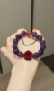 Comparative Display Of Amethyst Bracelet, Water-Wood-Fire-Metal Unique Charm