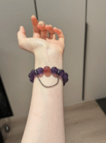 Holding Amethyst Bracelet, Strawberry Quartz’s Wood Creativity Awakening