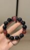 Holding Obsidian Bracelet, Water-Wood-Metal & Zircon + 925 Silver Black Gold Plating's Ultimate Protection Sync