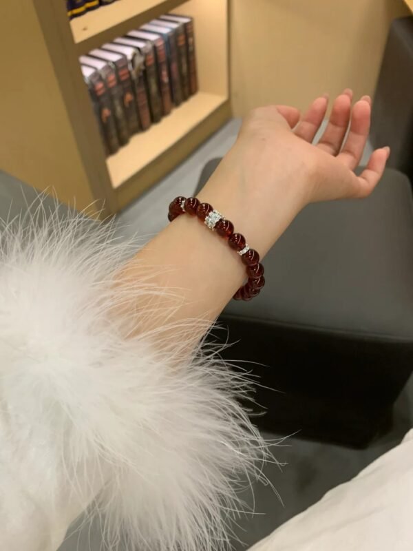 Displaying Garnet Bracelet On Wrist, Fire Energy Awakening Moment