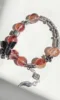 Close-Up Of 14mm Red Fire Quartz Bracelet, Fire Energy Focus