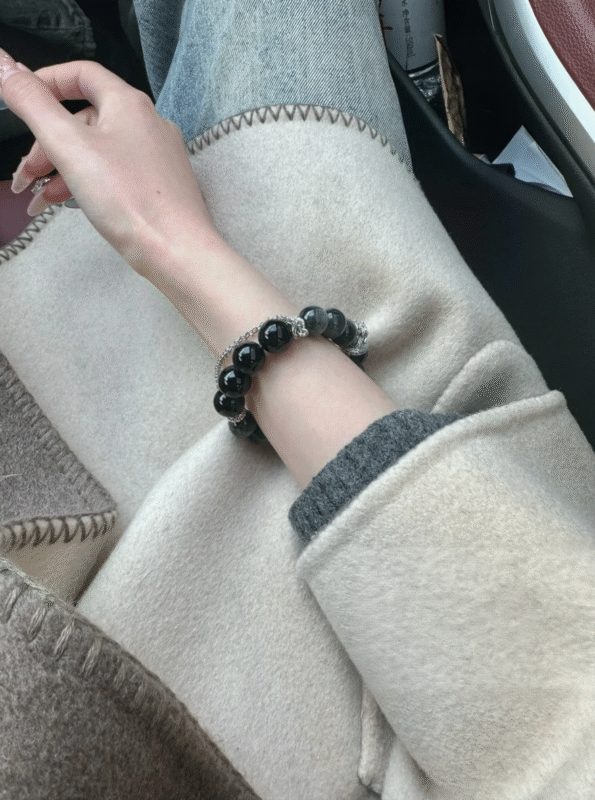 Wearing Black-Gray Bracelet Daily, Energy Field For Stress Resistance