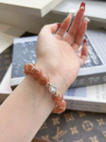 Wearing Orange Moonstone Bracelet Daily, Manifestation Energy Infusion