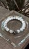 Close-Up Of 10mm White Turquoise Bracelet, Earth’s Nourishing Energy In Detail