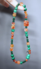 Split display of the double-strand bracelet, independent and synergistic energy of Red Fire Quartz and Malachite
