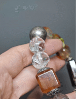Close-up of Pietersite square, core fire-element breakthrough