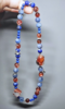 Split display of the double - strand bracelet, the independent and synergistic energy of Fire Quartz, Kyanite, and Lapis Lazuli