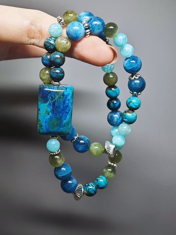 Close-up of 7mm Amazonite, core water-element purification source