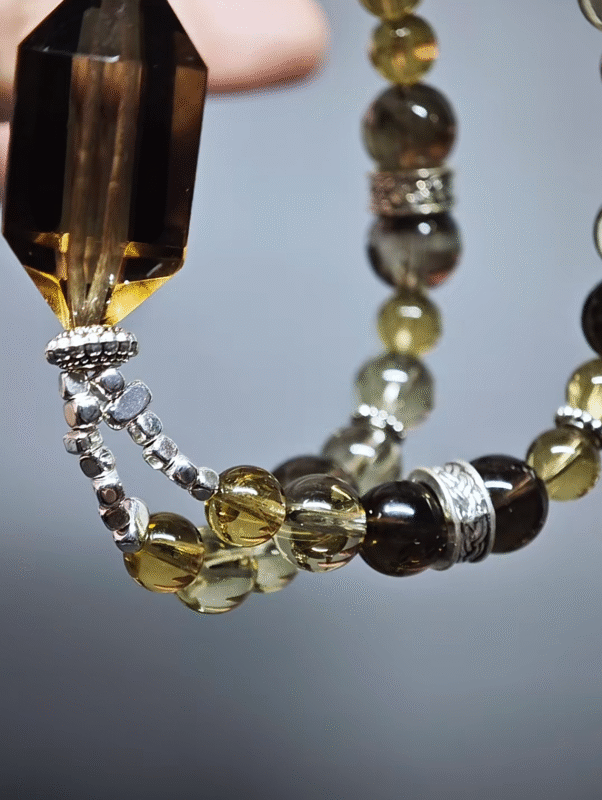 Details of 6.5mm Tea-Yellow Citrine, earth-element wealth awakening code