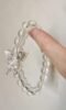 Close-up of Clear Quartz’s transparent texture, purification empowerment of metal-element energy