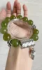Wearing view of 14mm Xiu Jade bracelet, daily wood-element awakening
