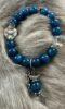 Full display of Blue Apatite bracelet, water-metal spiritual awakening