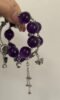 Multi-angle display of 19mm Amethyst bracelet, full narrative of water-metal energy field