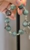 Full display of Blue-Green Quartz bracelet, water-metal oil-painting inspired awakening