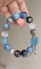 Detail of 12mm Black Flash Aquamarine, Water Veins Enhance Intuition Manifestation