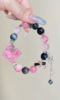 Multi-View of Rhodonite Bracelet, Fire-Earth-Water-Metal Love Energy Bursts Finale