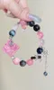 Multi-View of Rhodonite Bracelet, Fire-Earth-Water-Metal Love Energy Bursts Finale