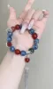 Layers of Cinnabar Multi-Gem, Fire-Wood-Metal-Earth Symbiosis Ignites Creative Protection (S925 Silver Links Energy)