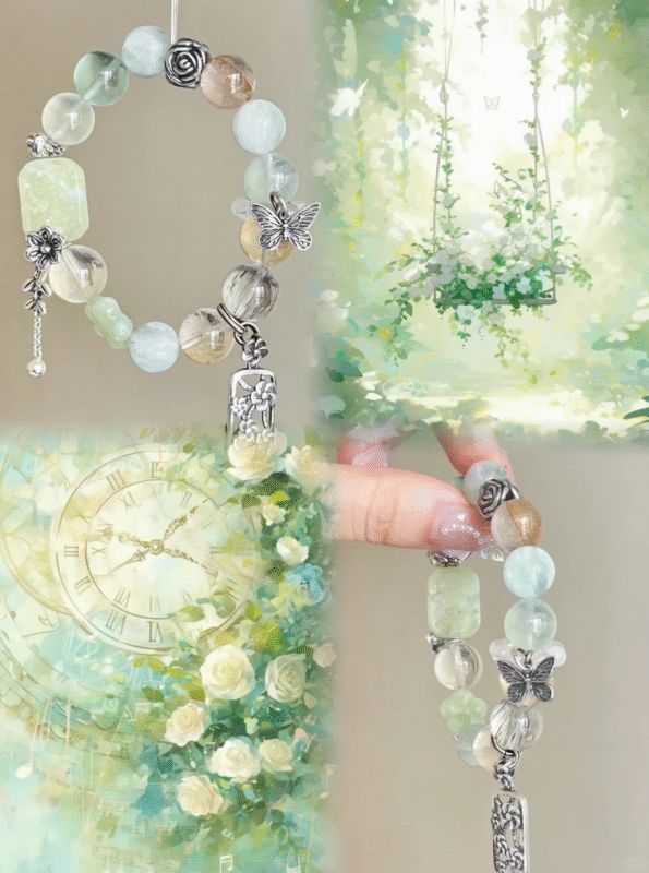 Xiu Jade Bracelet With Nature, Earth-Water-Wood-Metal-Fire Spiritual Awakening Sync