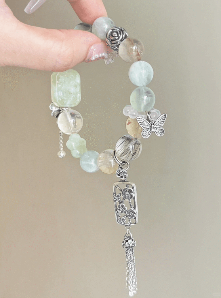 Detail of Xiu Jade Carving & Fluorite, Earth Veins Etch Nature Protection Totem