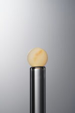 Golden Thread Jade-Orange-6mm Natural Gemstone Bead - Image 2