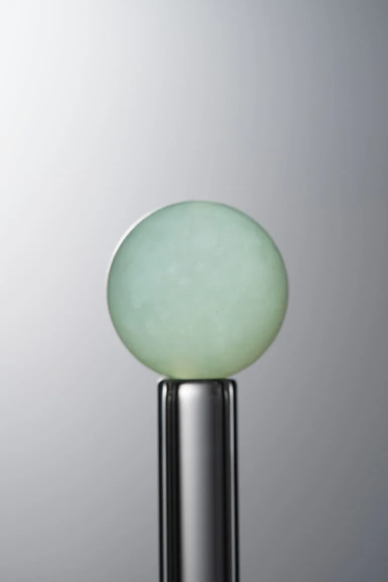 Serpentine Jade loose natural stone bead (12mm, blue-green) for handmade crystal jewelry and DIY bracelet making