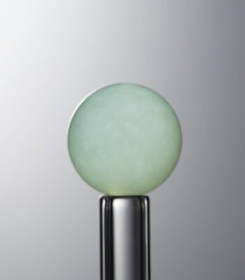 Serpentine Jade loose natural stone bead (12mm, blue-green) for handmade crystal jewelry and DIY bracelet making