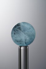 Aquamarine-Black&Blue-12mm Natural Gemstone Bead