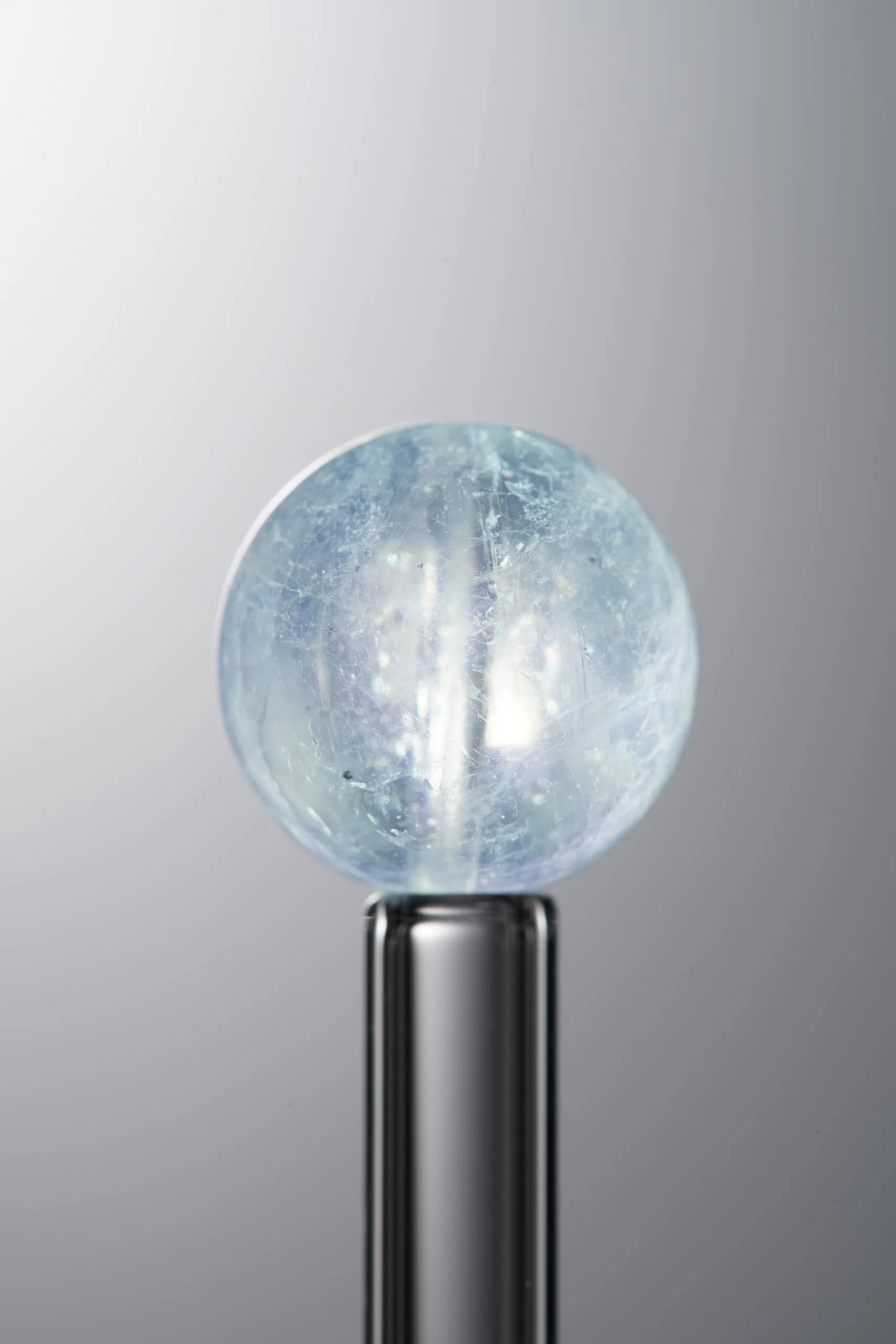Aquamarine-Blue-12mm Natural Gemstone Bead - Image 1