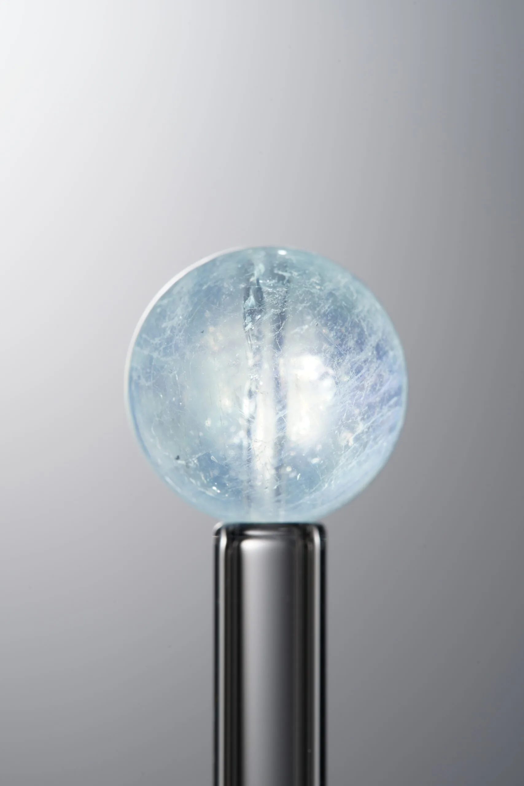 Aquamarine-Blue-12mm Natural Gemstone Bead - Image 2