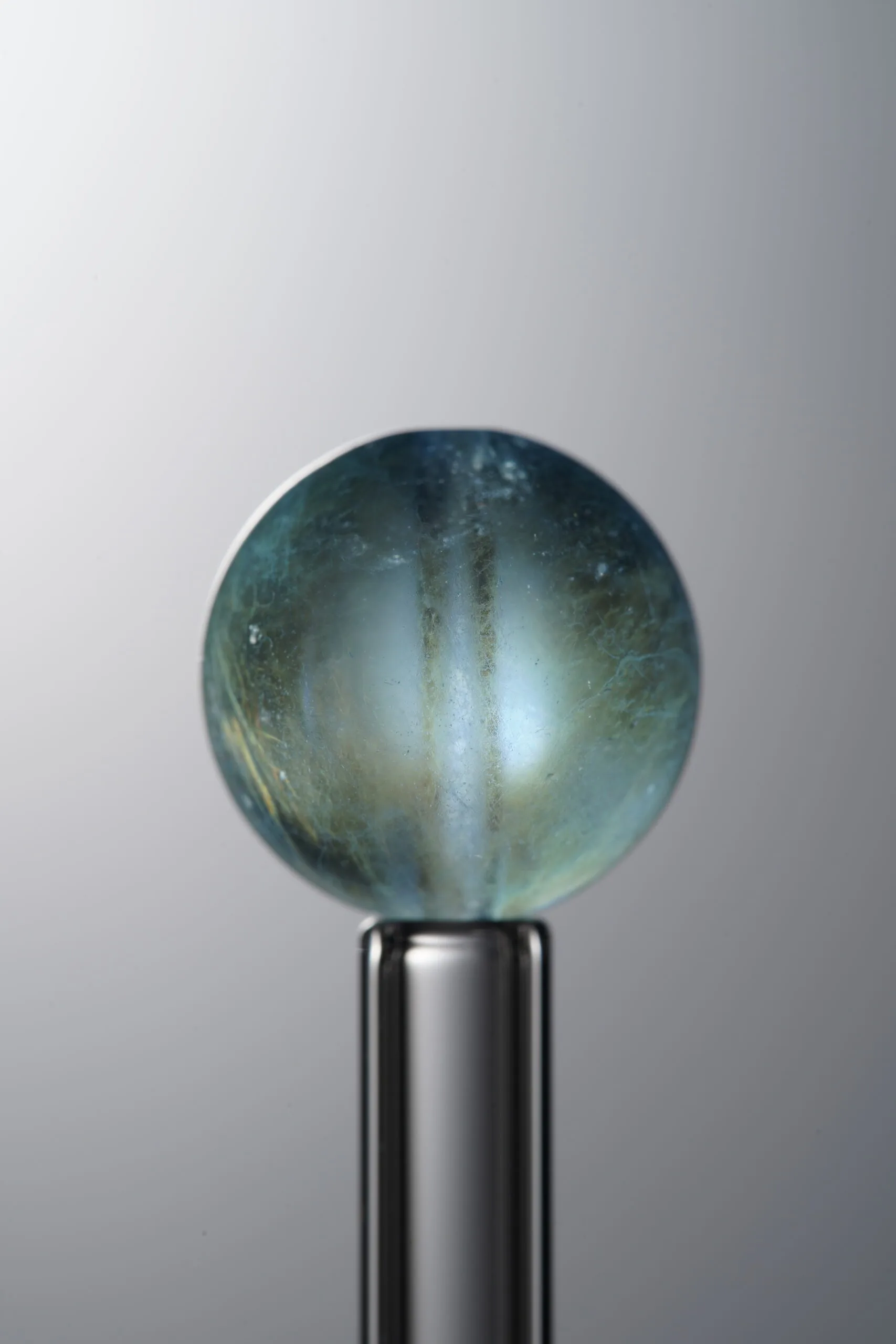 Aquamarine-Blue-13mm Natural Gemstone Bead - Image 2