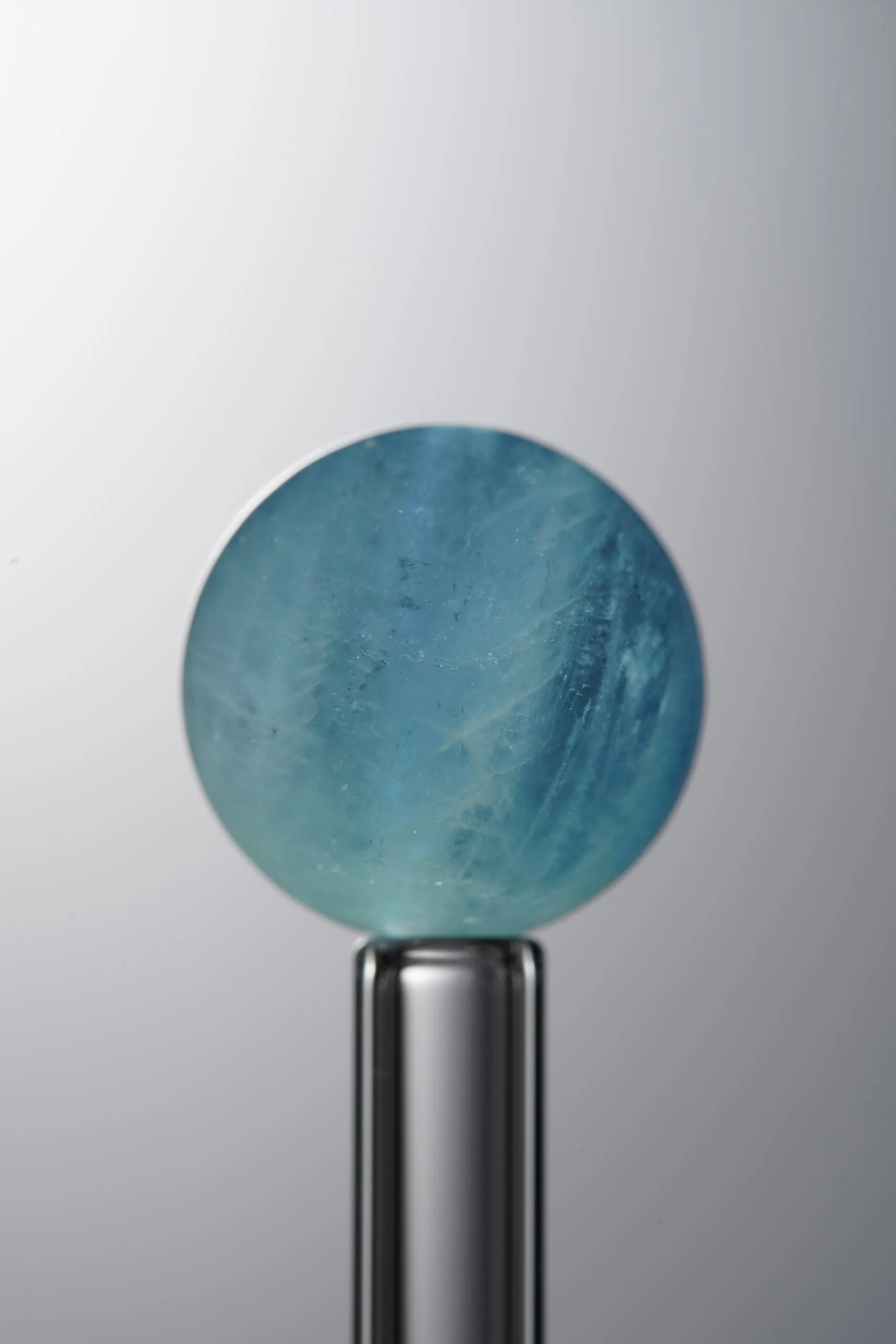 Aquamarine-Blue-14mm Natural Gemstone Bead - Image 3