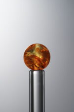 Amber-Yellow-9mm Natural Gemstone Bead - Image 3