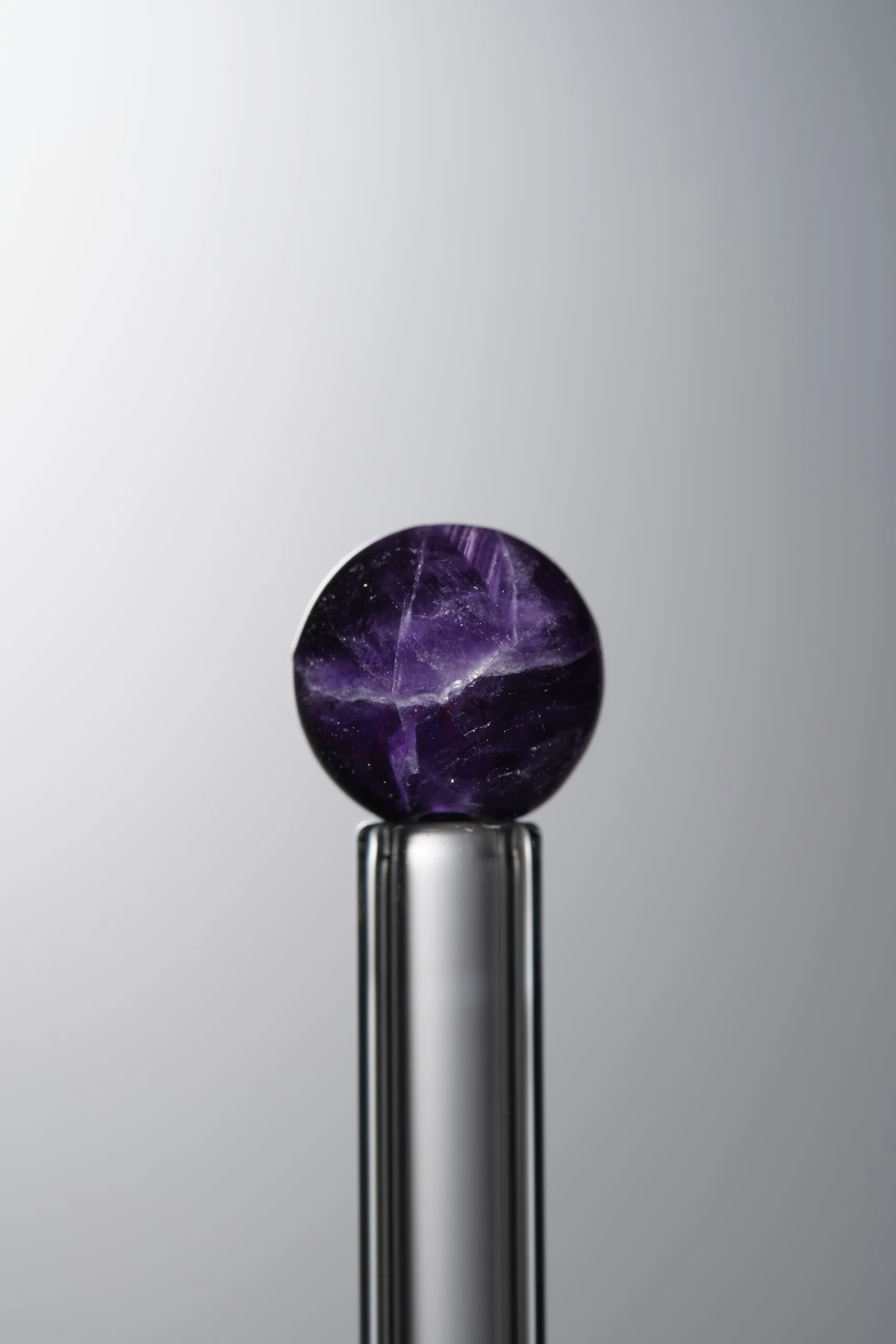 Fluorite-Purple-8mm Natural Gemstone Bead - Image 4
