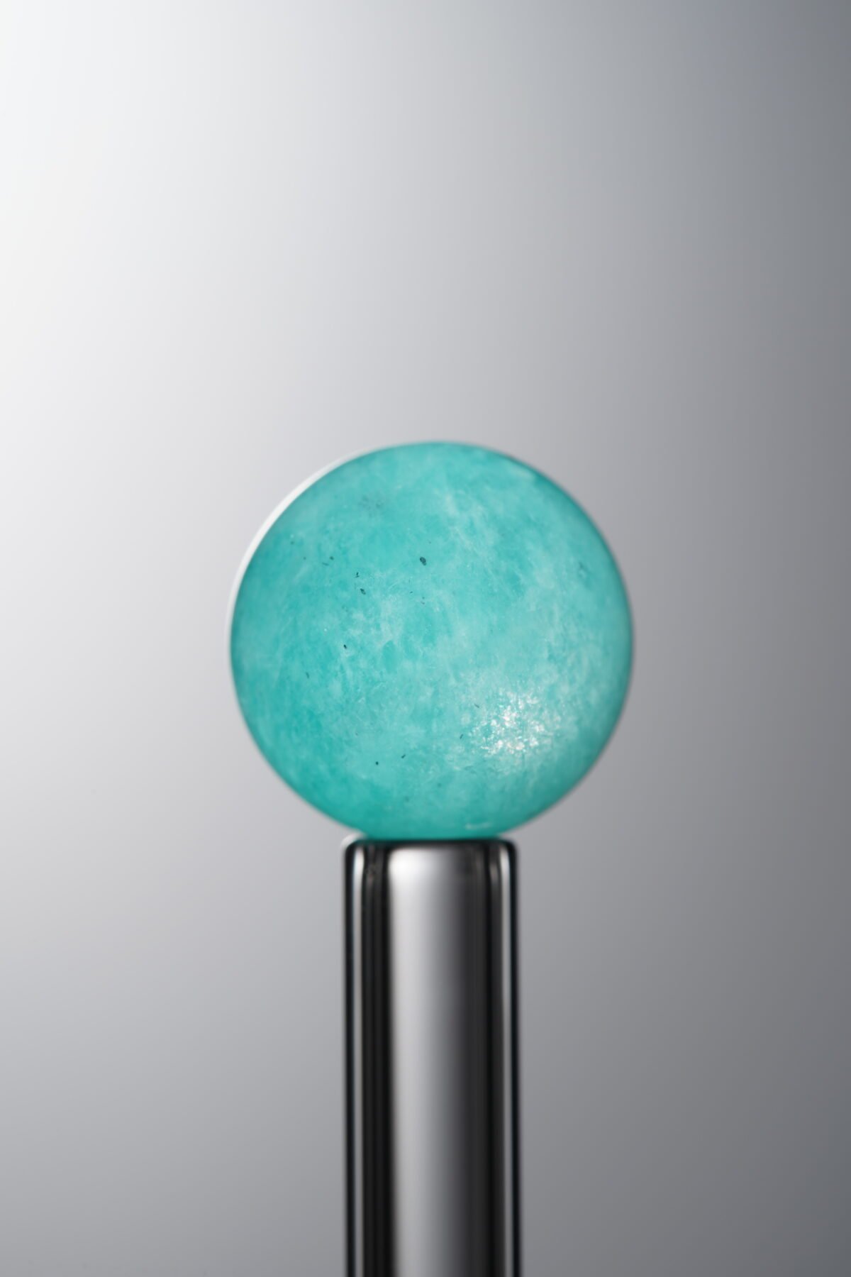 Green Amazonite loose natural stone bead (12mm) for positive energy handmade jewelry and DIY crafts