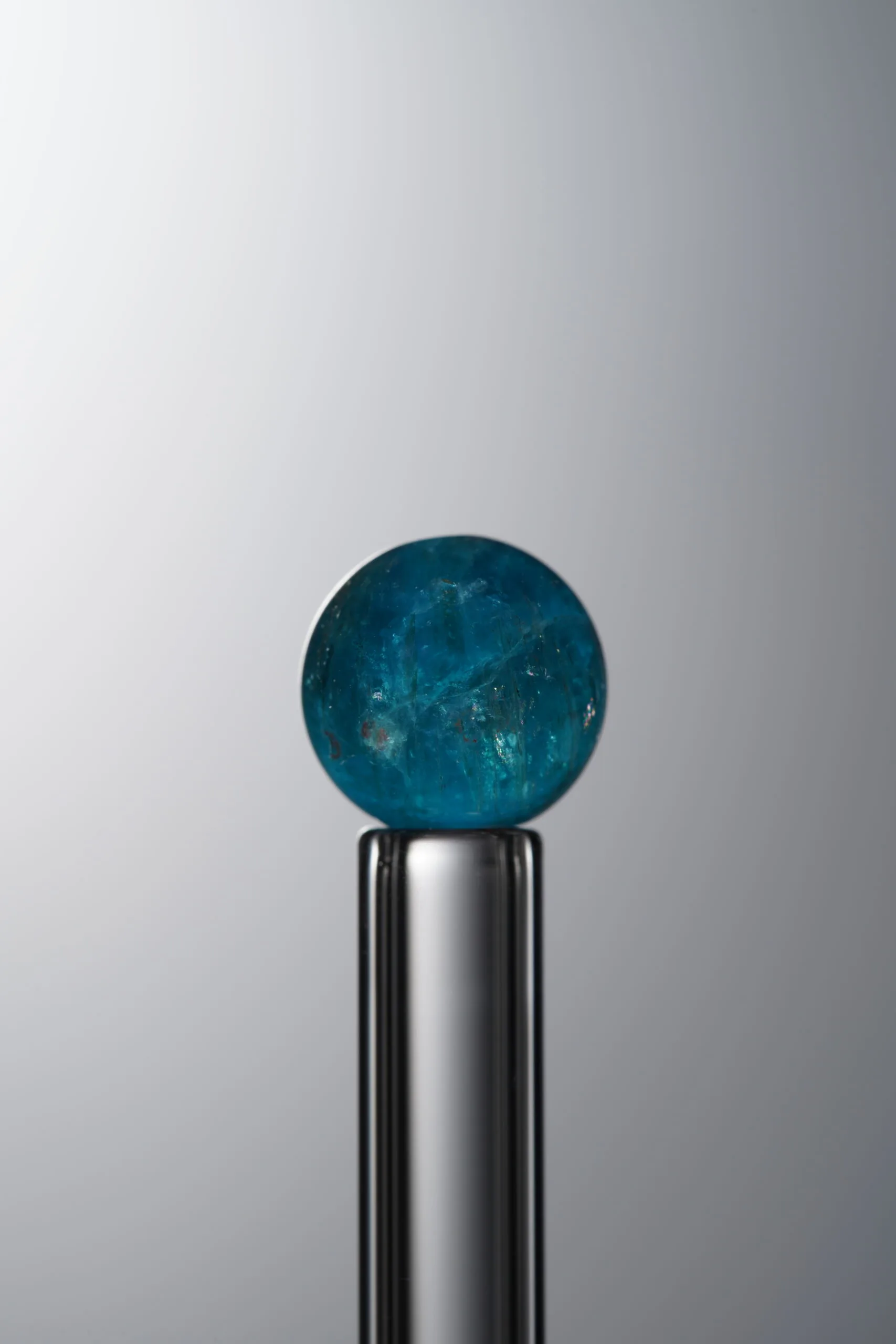 Apatite-Blue-8mm Natural Gemstone Bead - Image 4