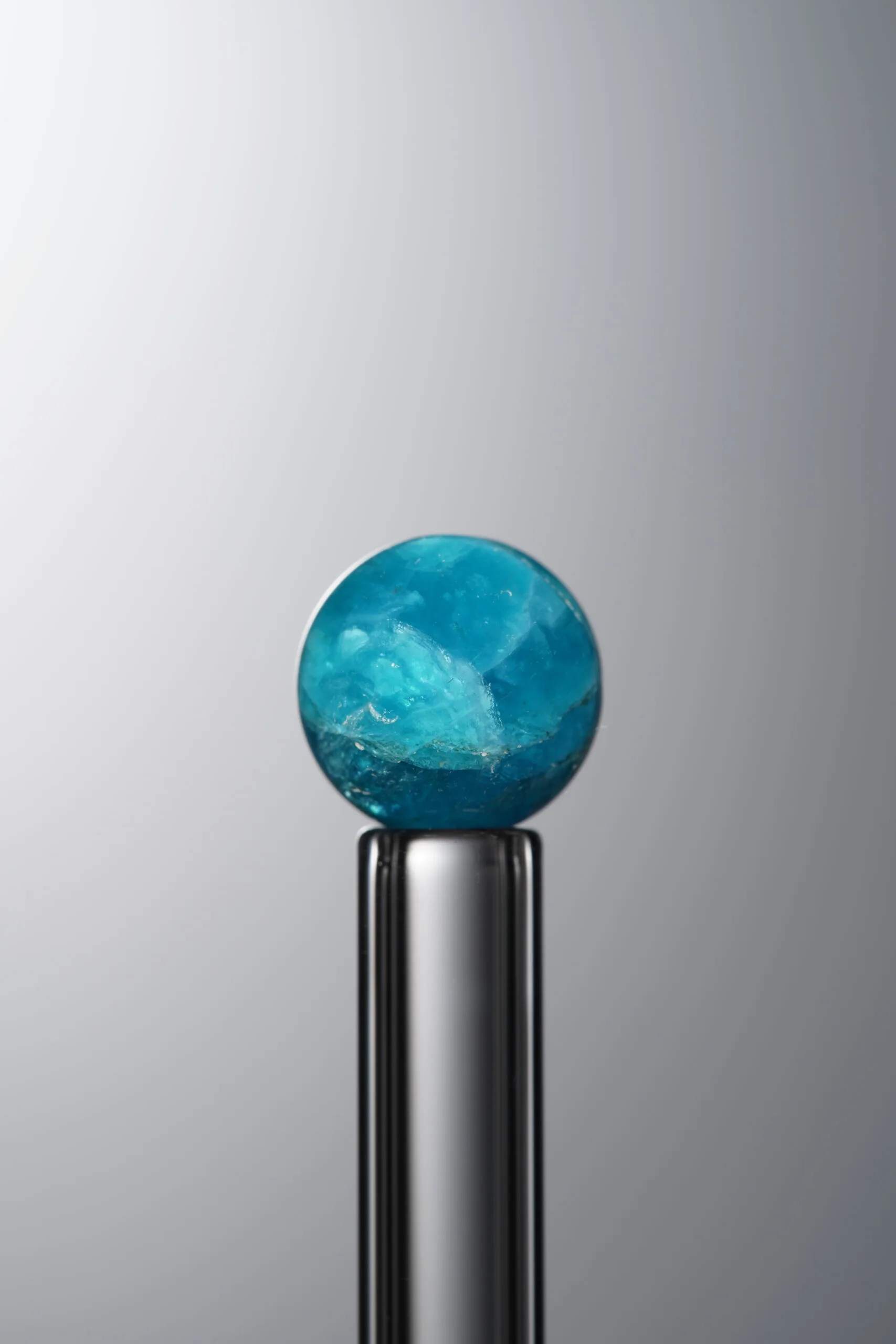 Apatite-Blue-8mm Natural Gemstone Bead - Image 3