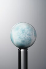 Larimar-White&Blue-13mm Natural Gemstone Bead