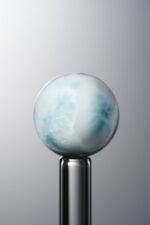 Larimar-White&Blue-13mm Natural Gemstone Bead - Image 4