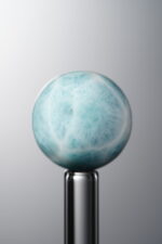 Larimar-White&Blue-14mm Natural Gemstone Bead - Image 2