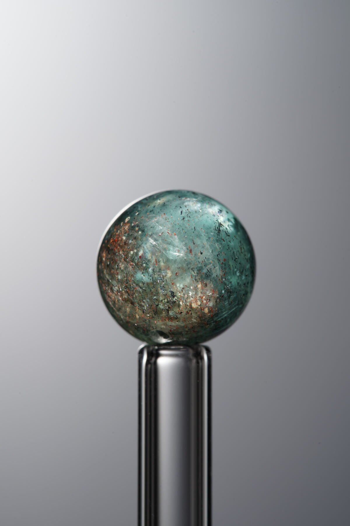 Green Kyanite loose crystal bead (10mm) for spiritual handmade jewelry and DIY bracelet designs 3
