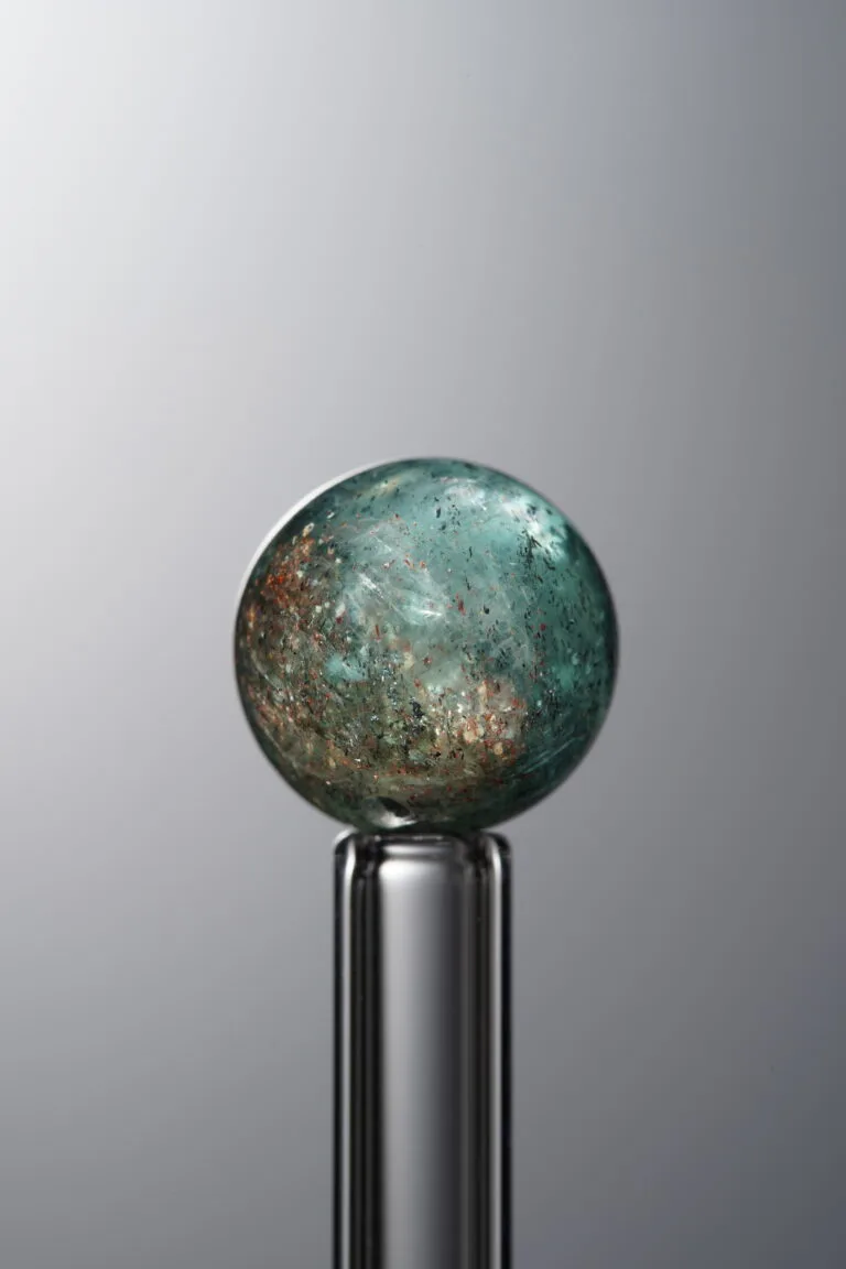 Green Kyanite loose crystal bead (10mm) for spiritual handmade jewelry and DIY bracelet designs 3