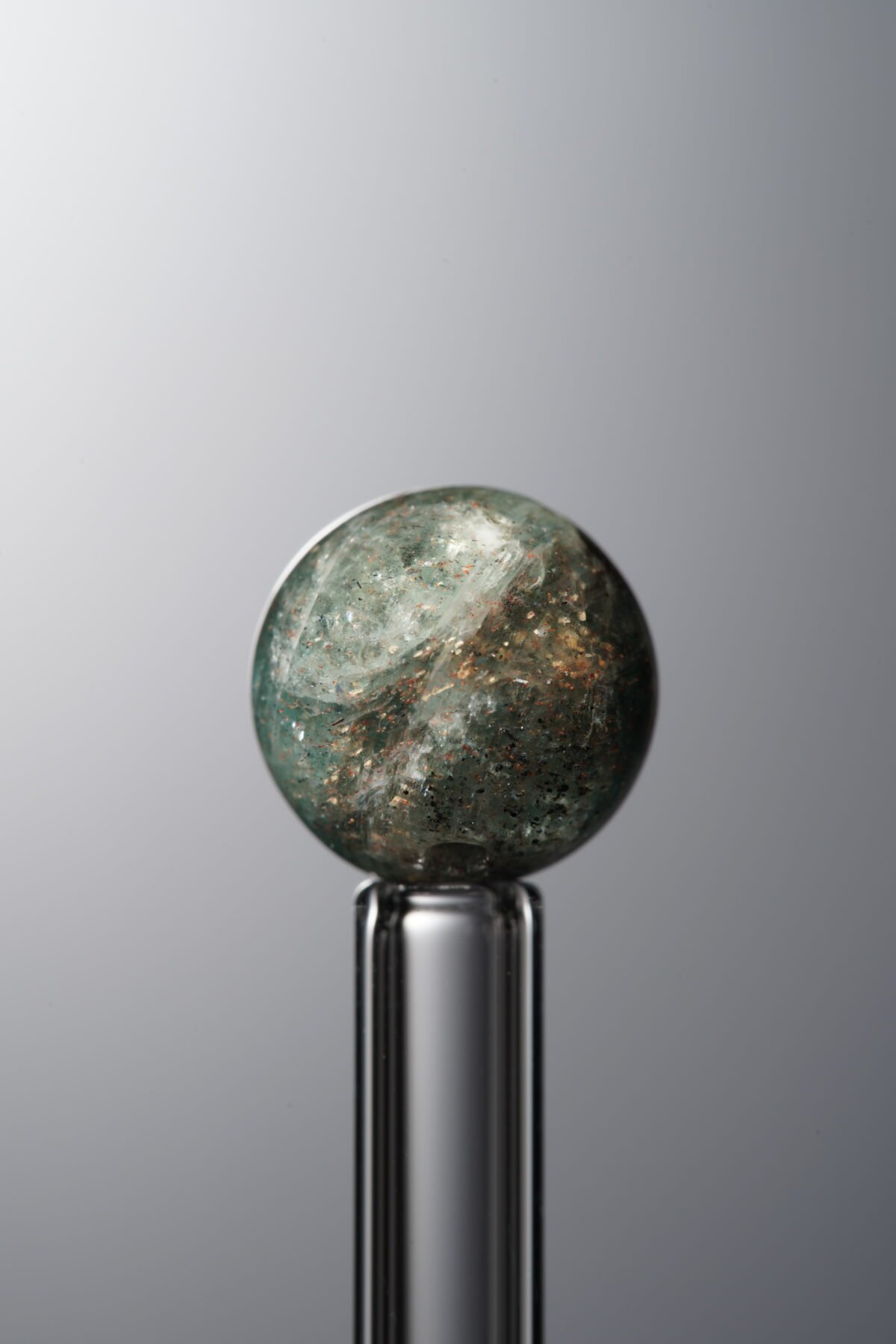 Green Kyanite loose crystal bead (10mm) for spiritual handmade jewelry and DIY bracelet designs 2