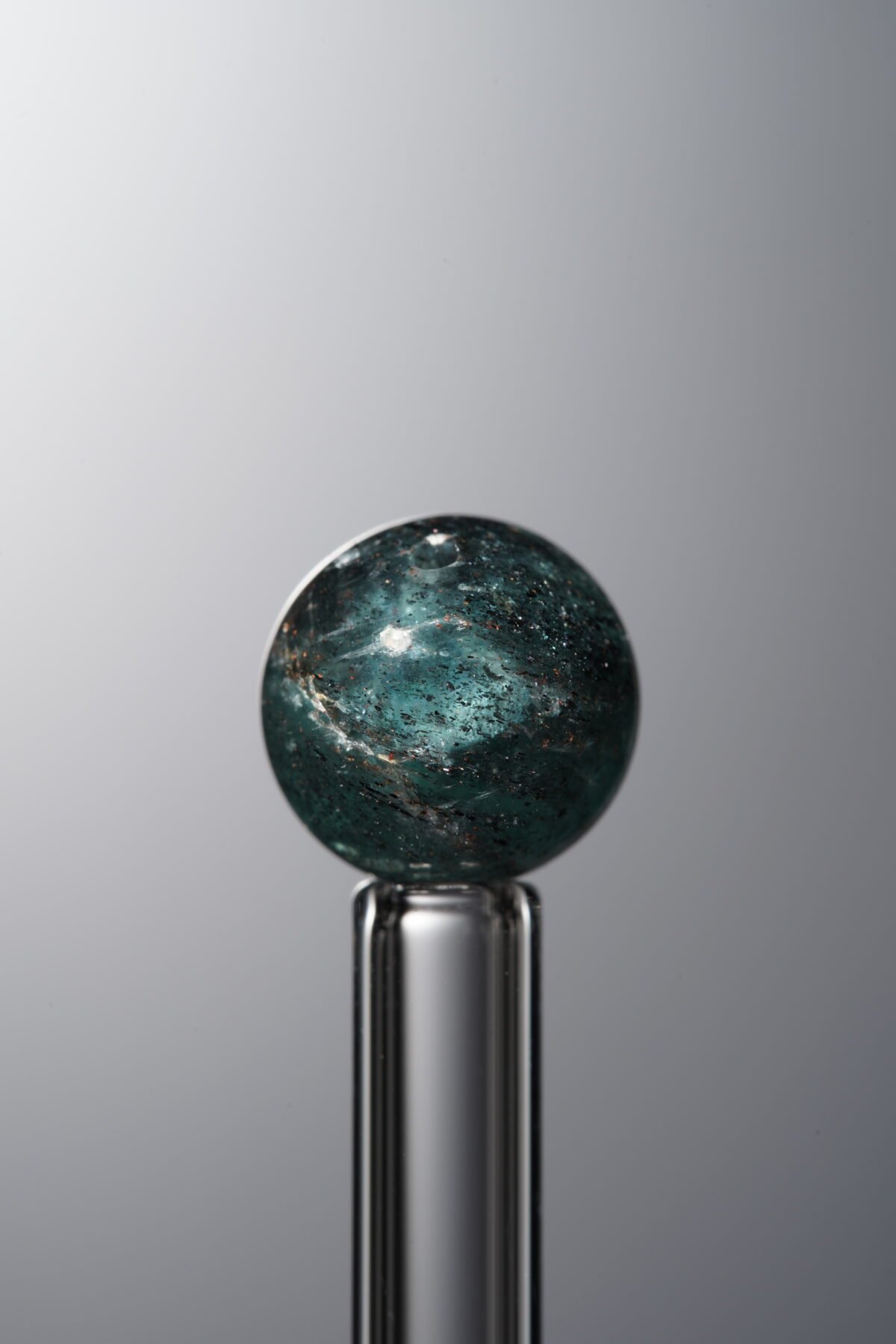 Green Kyanite loose crystal bead (10mm) for spiritual handmade jewelry and DIY bracelet designs