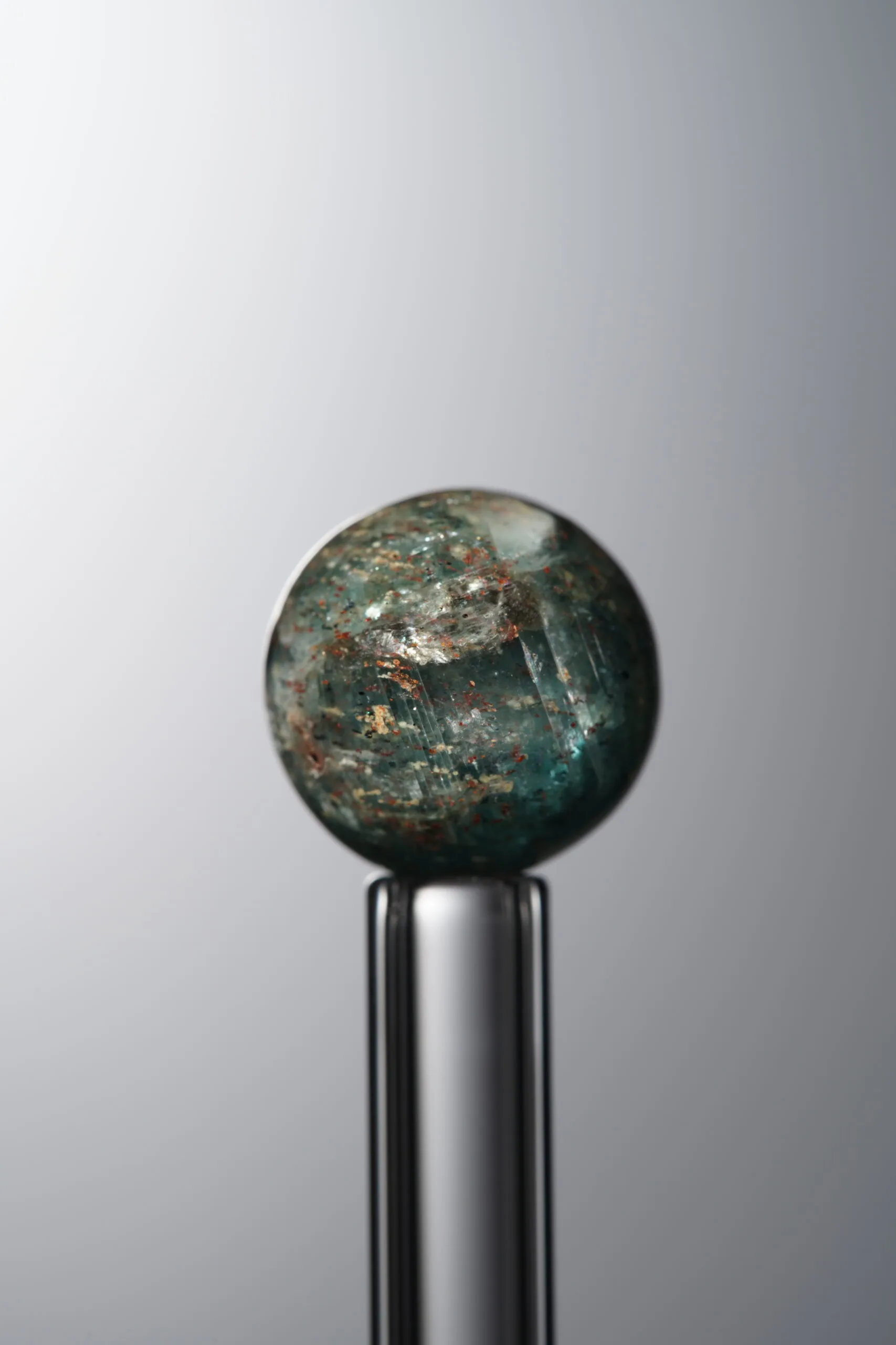 Kyanite-Green-11mm Natural Gemstone Bead - Image 1