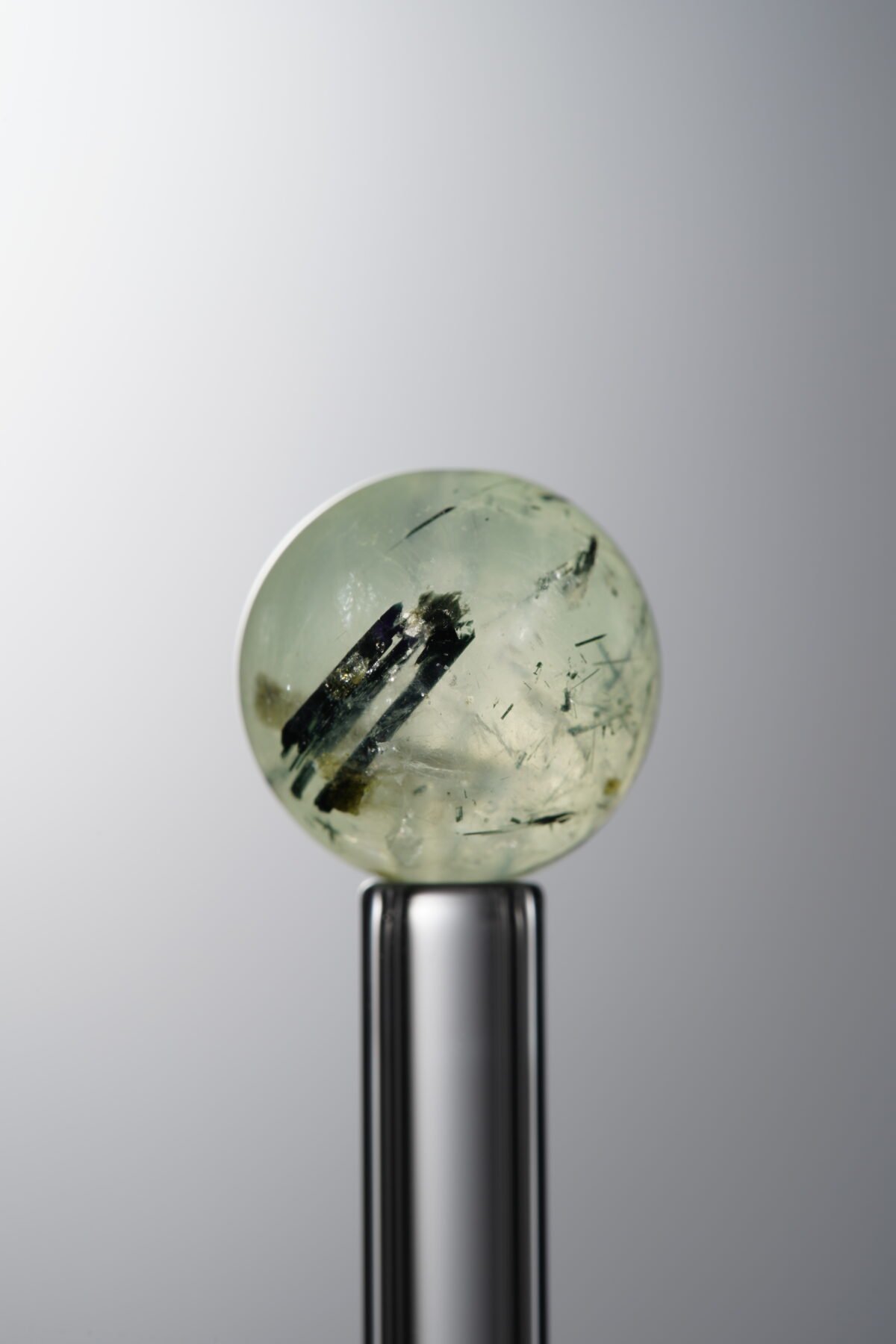 Green Prehnite loose natural stone bead (12mm) for calming energy handmade jewelry and DIY necklace making 4