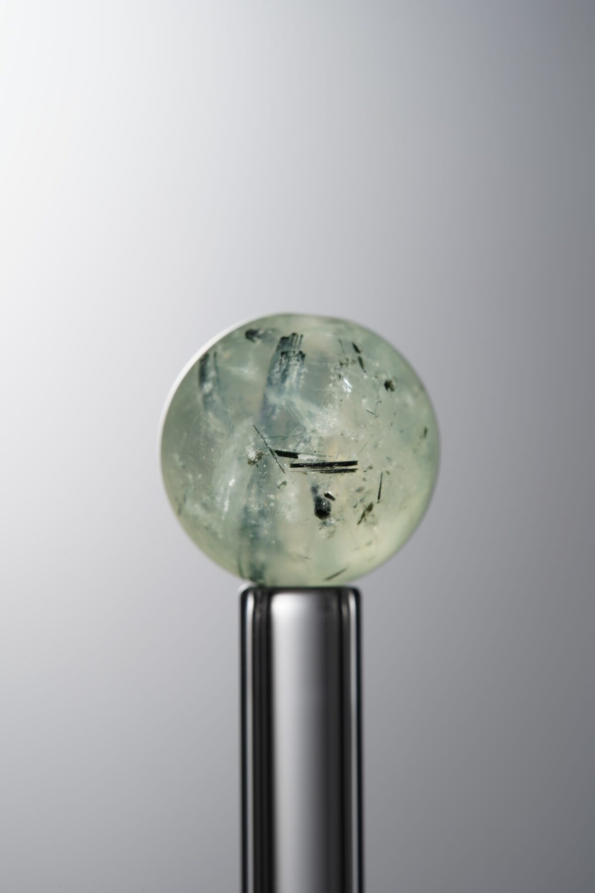 Green Prehnite loose natural stone bead (12mm) for calming energy handmade jewelry and DIY necklace making 3