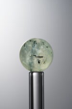Green Prehnite loose natural stone bead (12mm) for calming energy handmade jewelry and DIY necklace making 3