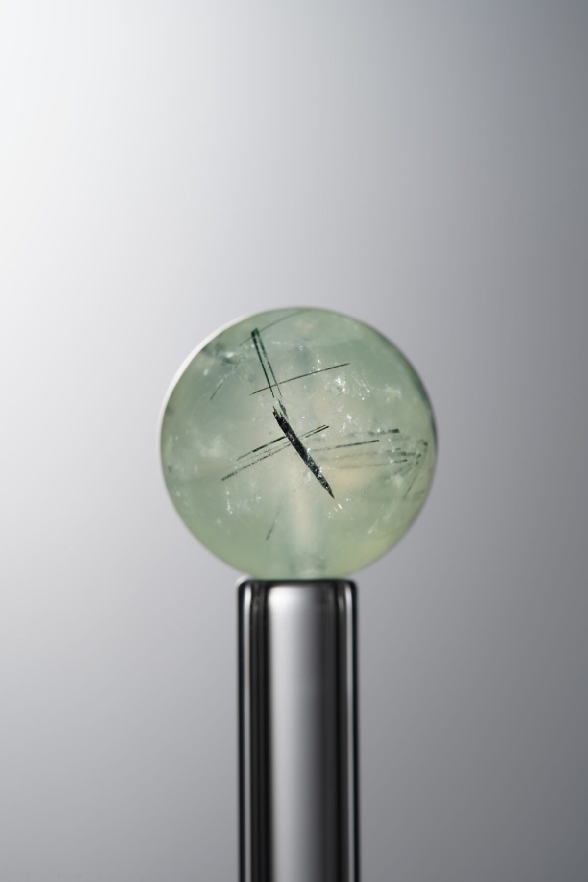 Green Prehnite loose natural stone bead (12mm) for calming energy handmade jewelry and DIY necklace making 2