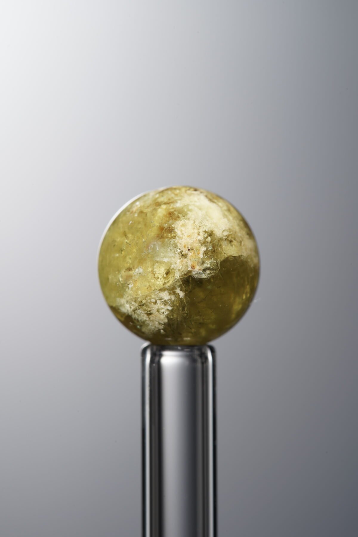 Green Garnet loose natural stone bead (10mm) for energy-balancing handmade jewelry and DIY crafts 3